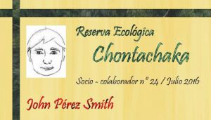 ¡Ahora puedes ser socio/a colaborador/a de la reserva ecológica chontachaka!